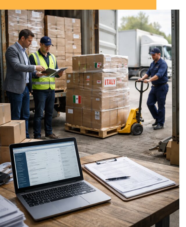 Доставка грузов из Италии: морские и авиаперевозки от 18194