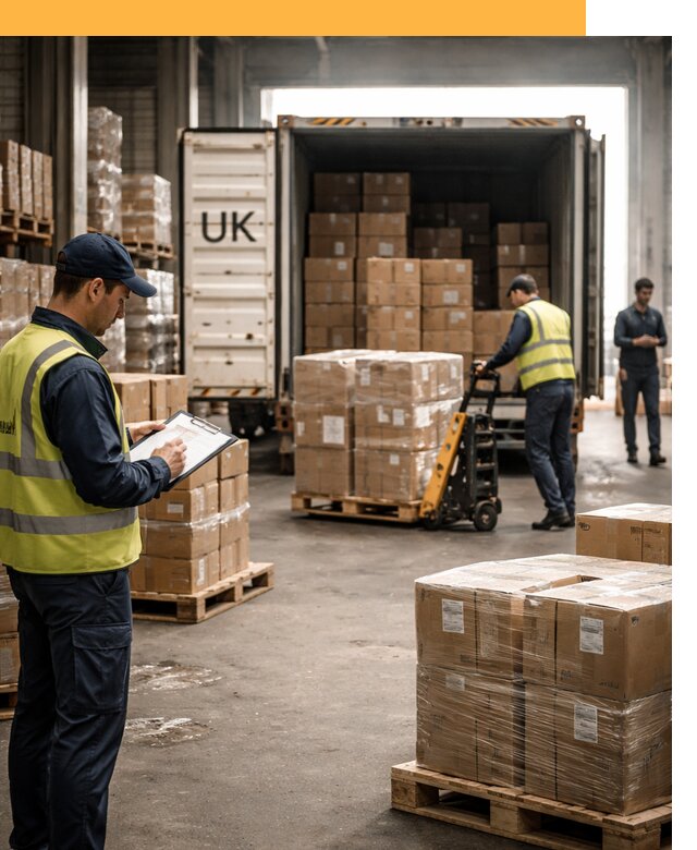 Доставка грузов из Великобритании с таможенным оформлением от 12635