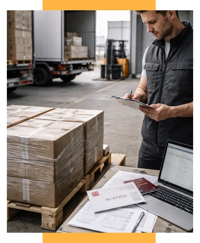 Доставка в Австрию от 65702 р. Логистика и экспорт СетСервис-Бгл