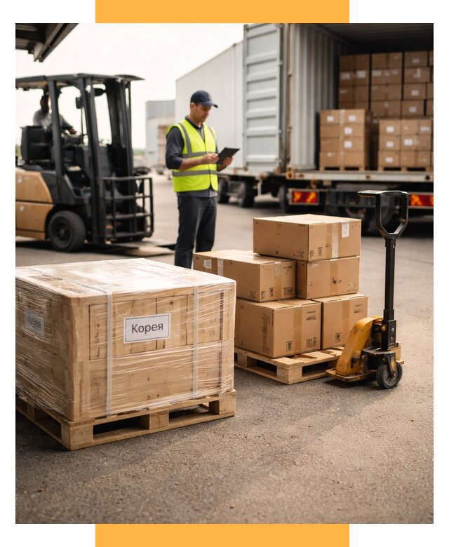 Доставка грузов в Корею из России от 35378 р. | СетСервис-Бгл