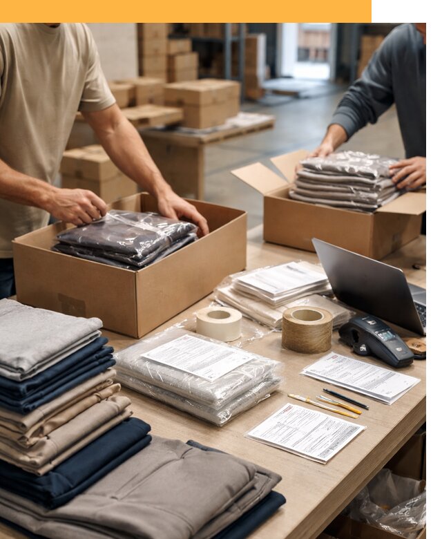 Перевозка одежды по миру от 7581 руб. с таможенным оформлением