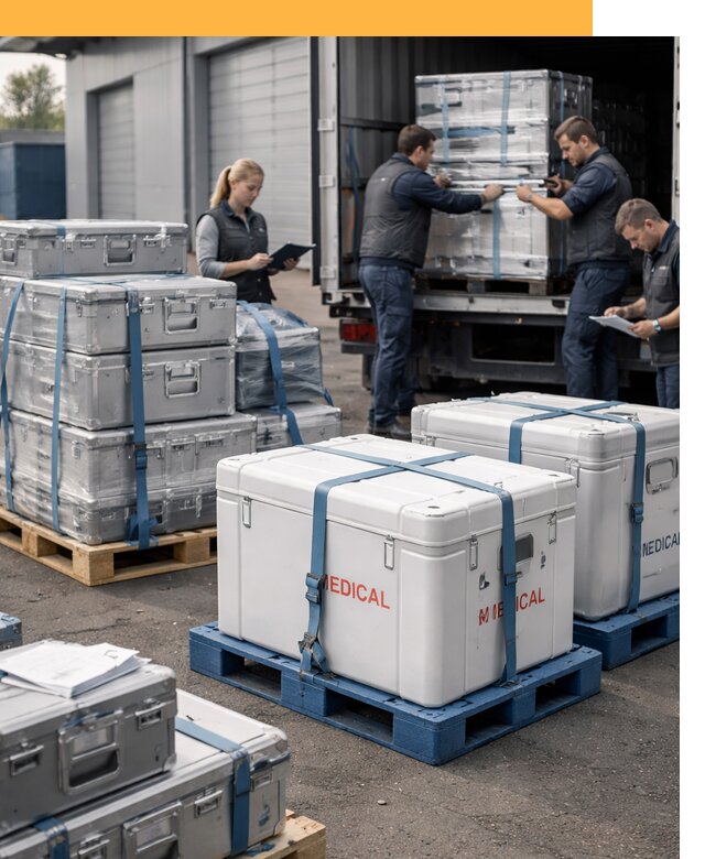 Перевозка медицинского оборудования по всему миру от 15162 руб