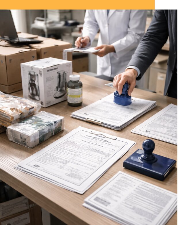 Сертификация импортных товаров от 12130 с таможенным сопровождением